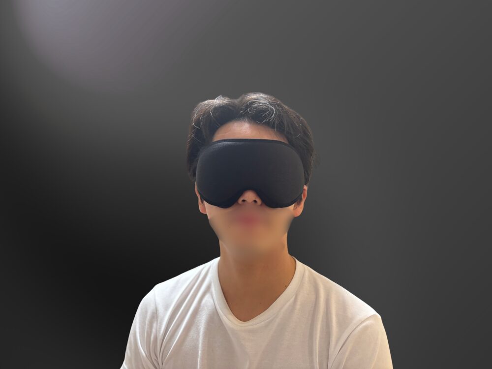 光の遮断premiumを実際に着けてみた人の画像
