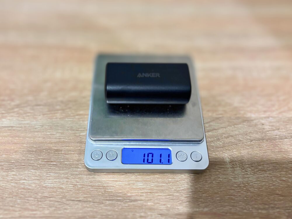 Anker Nano Power Bank の計量画像