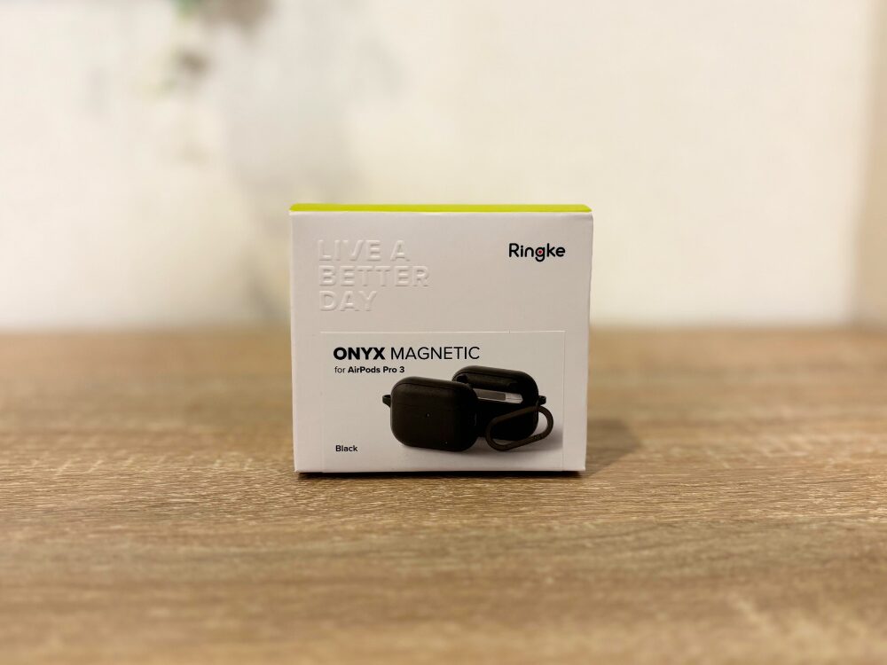 Ringke Onyx Magnetic AirPods Pro 3用ケースの開封前の画像