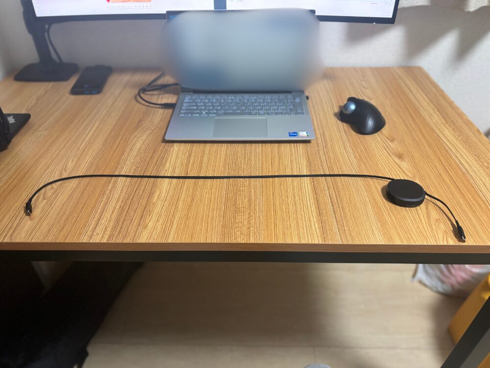 オウルテック 片引き巻取り式 Type-Cケーブル「katamaki」　長さ　画像