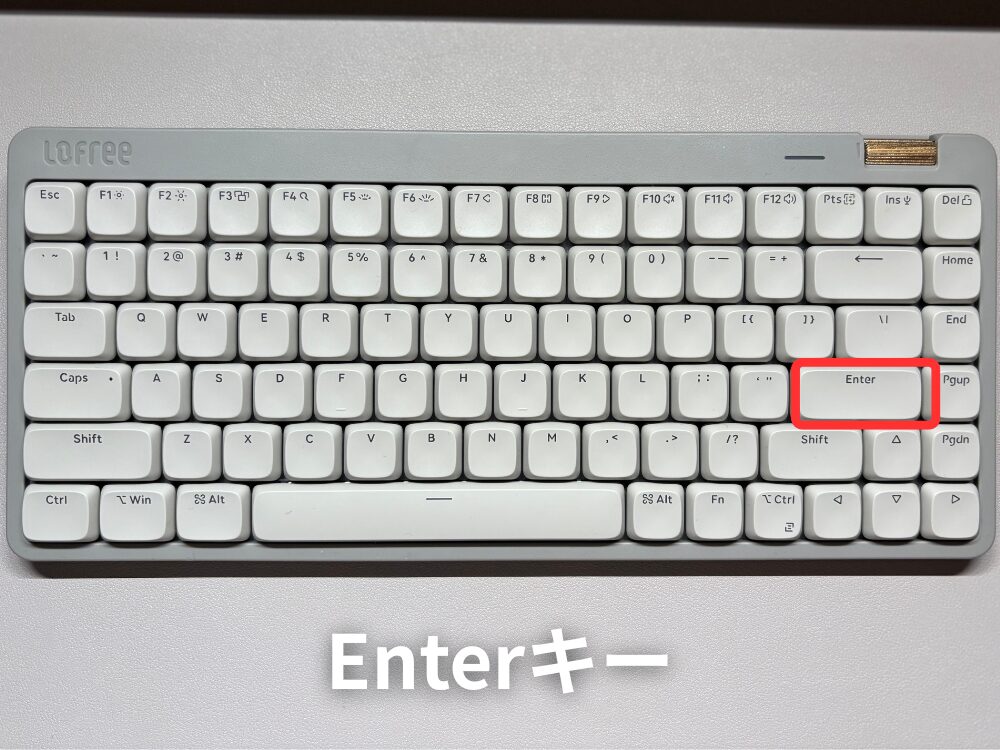 Lofree flow Lite 84 Enterキー　画像