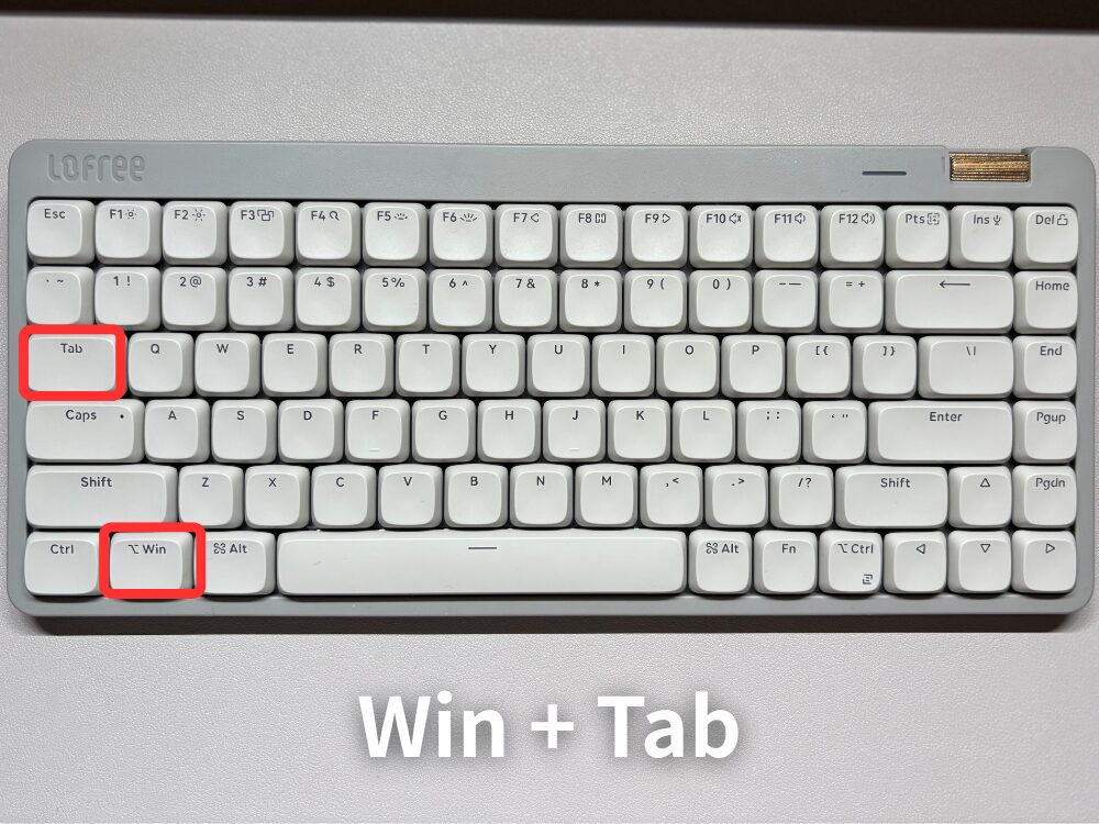 Lofree flow Lite 84 Win Tab 画像